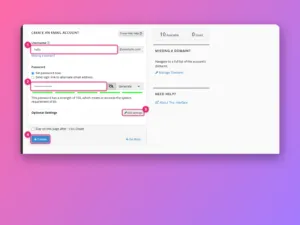 How to create an email account in cPanel