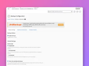 How to configure backups in WHM